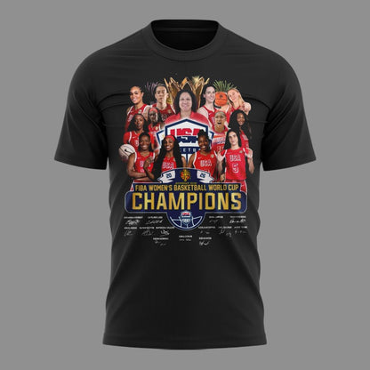 FIBA Women's Basketball World Cup Champion 2026 - Team USA T-Shirt