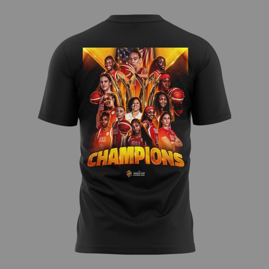 FIBA Women's Basketball World Cup Champion 2026 - Team USA T-Shirt