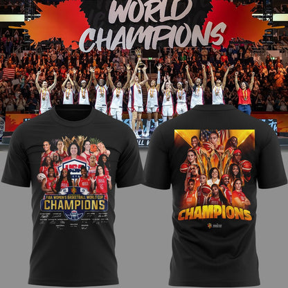 FIBA Women's Basketball World Cup Champion 2026 - Team USA T-Shirt