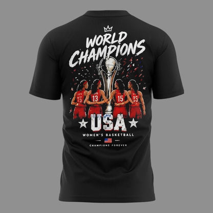 FIBA Women's Basketball World Cup Champion 2026 - Team USA T-Shirt