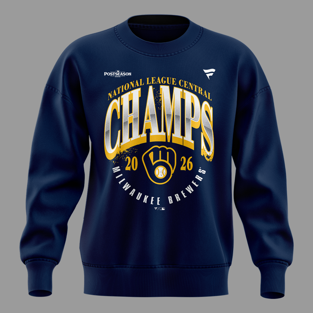 Milwaukee Brewers Fanatics 2026 NL Central Division Champions Locker Room Sweatshirt