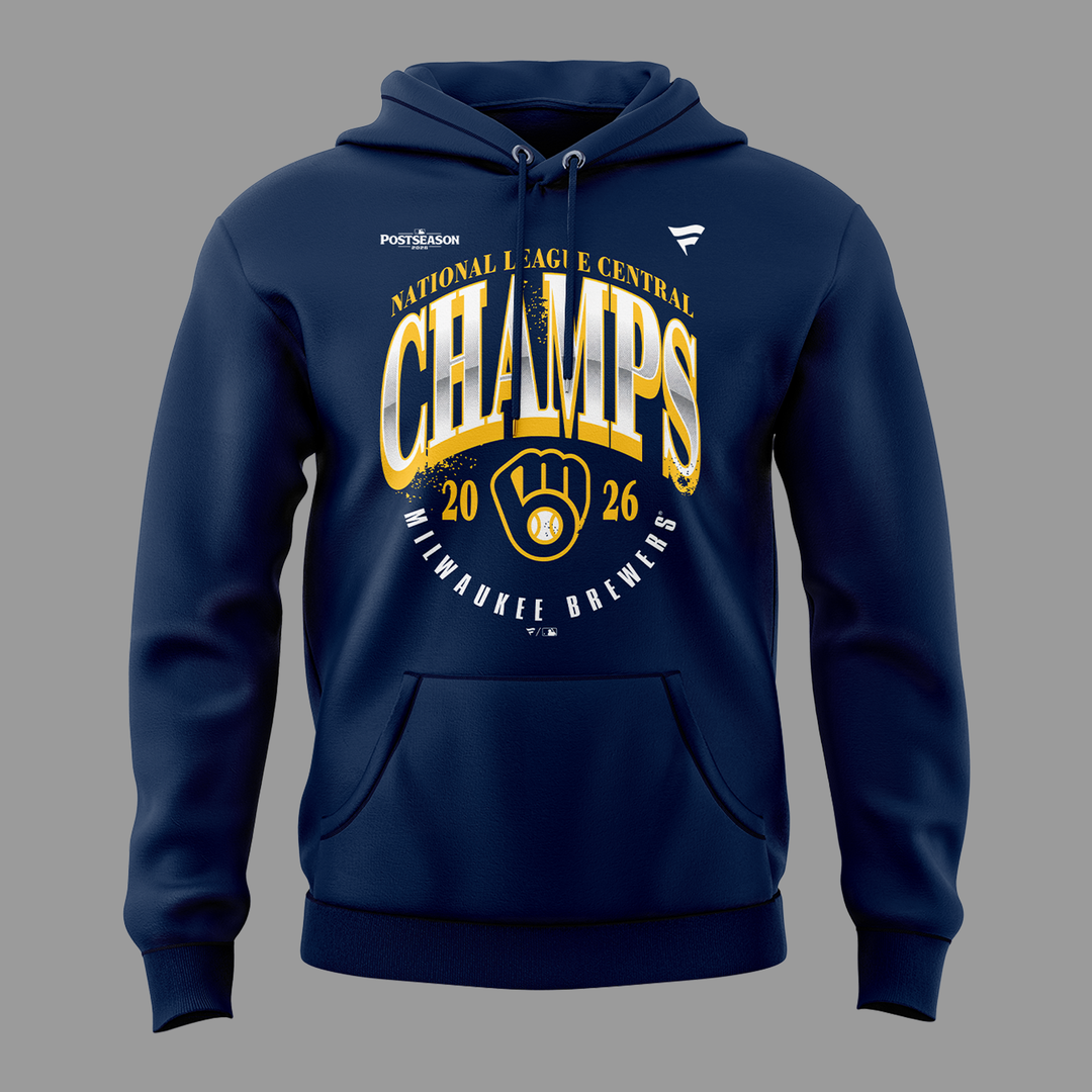 Milwaukee Brewers Fanatics 2026 NL Central Division Champions Locker Room Hoodie