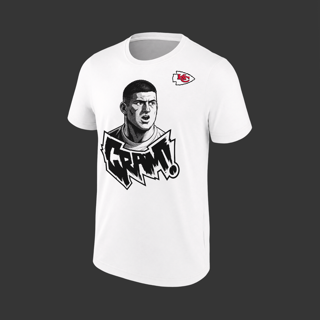 2026 Exclusive George Karlaftis T-Shirt Signatures Print for Kansas City Chiefs fans