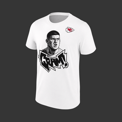 2026 Exclusive George Karlaftis T-Shirt Signatures Print for Kansas City Chiefs fans