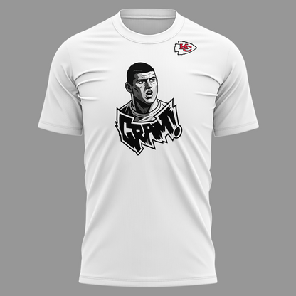 2026 Exclusive George Karlaftis T-Shirt Signatures Print for Kansas City Chiefs fans