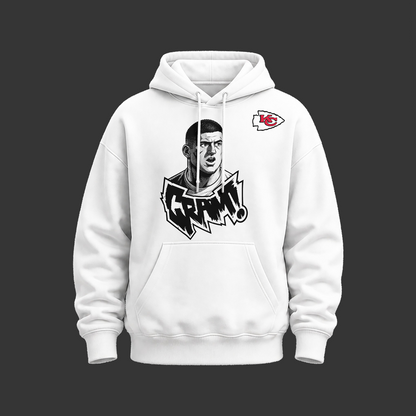 Exclusive George Karlaftis Hoodie Signatures Print for Kansas City Chiefs fans