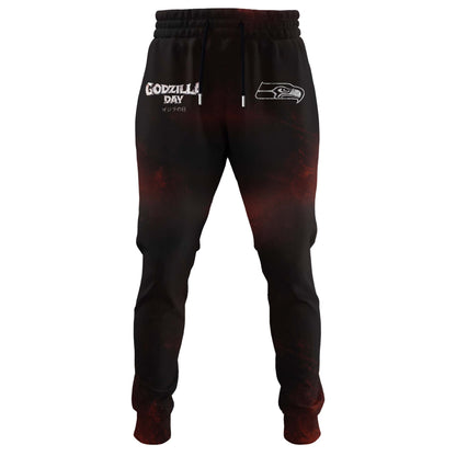 Seattle Seahawks x Happy Godzilla Day Hoodie Limited Edition