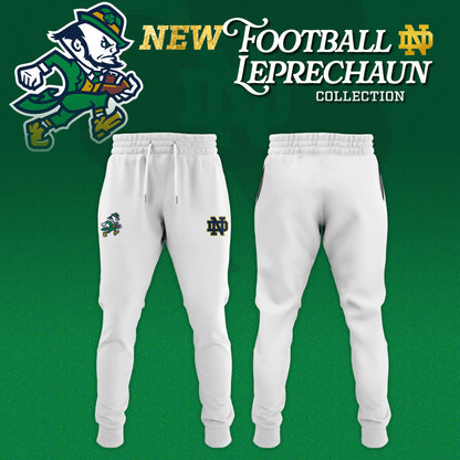 Notre Dame Fighting Irish Football Leprechaun Limited Editions 2025 Hoodie White