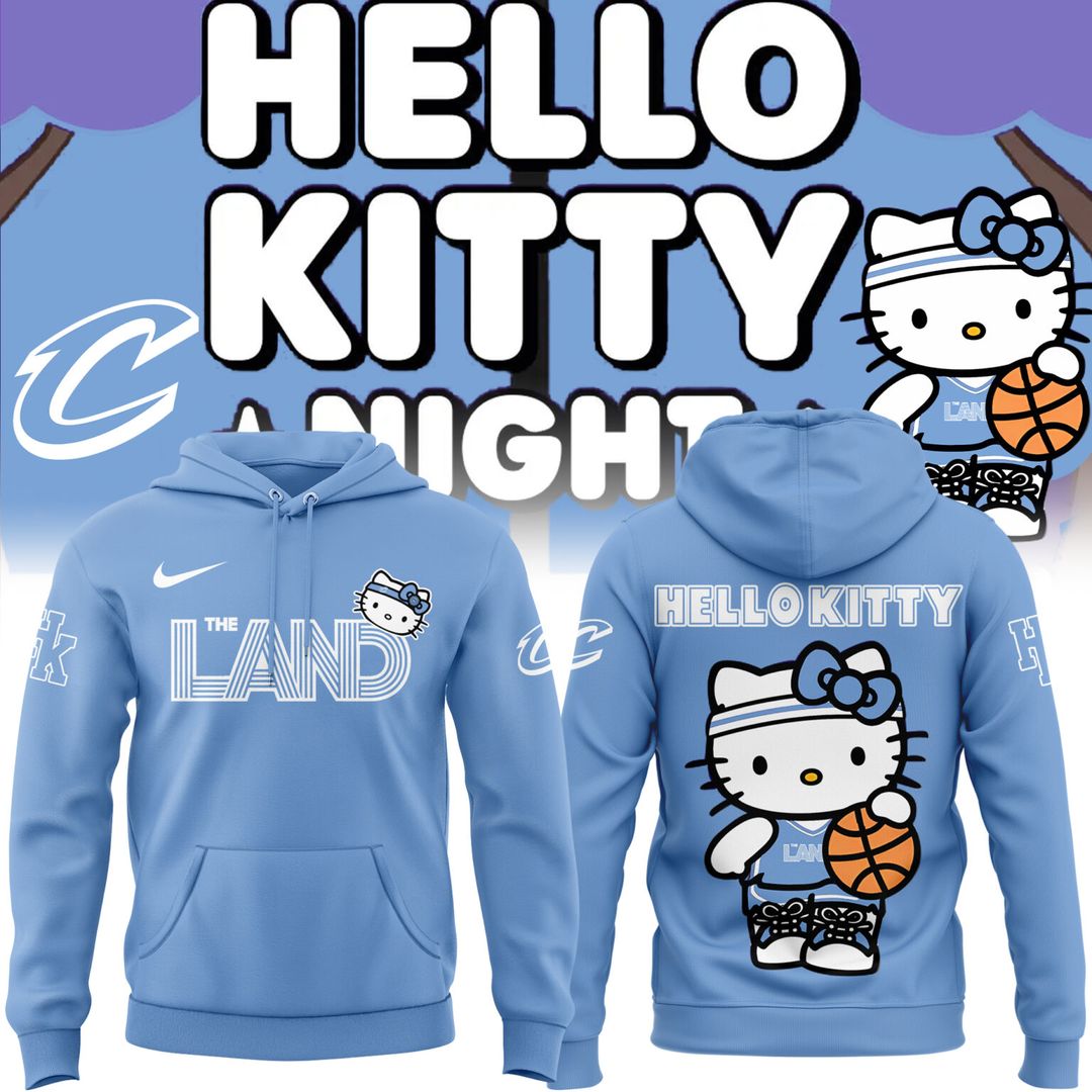 Special New Cleveland Cavaliers x Hello Kitty Hoodie 2024