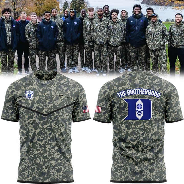 2025 Duke Men's Basketball Salute to Service Camo T-Shirt