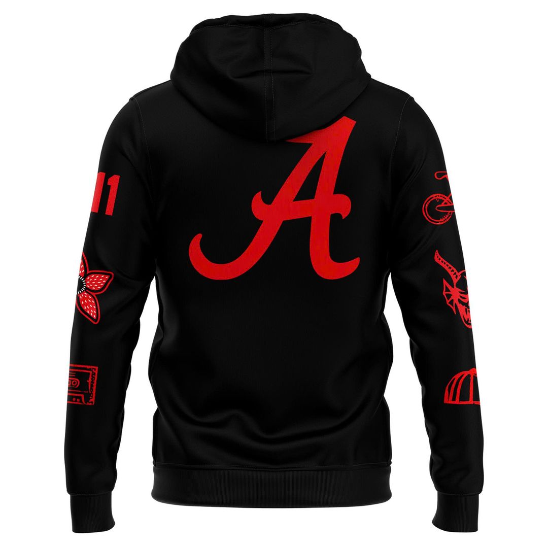 Alabama Crimson Tide Football 2025 Stranger Things Hoodie