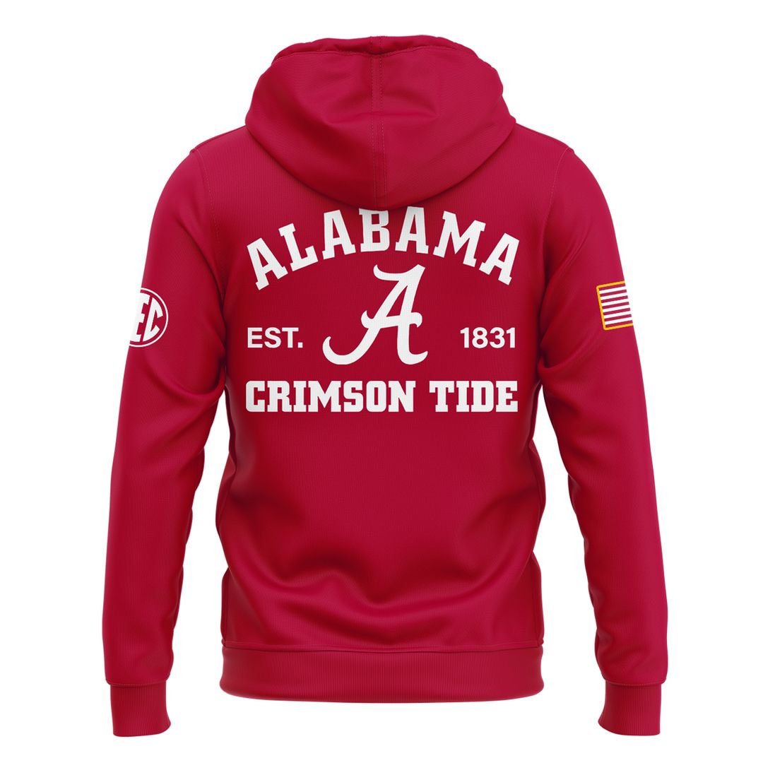 Limited Edition Alabama Football Red Hoodie 2025