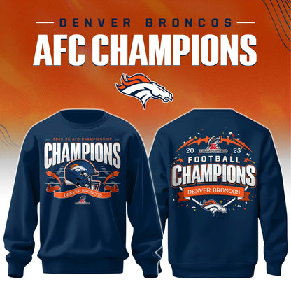 Denver Broncos 2025 AFC Conference Champions Sweatshirt