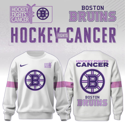 Boston Bruins x Hockey Fights Cancer Sweatshirt Limited Edition