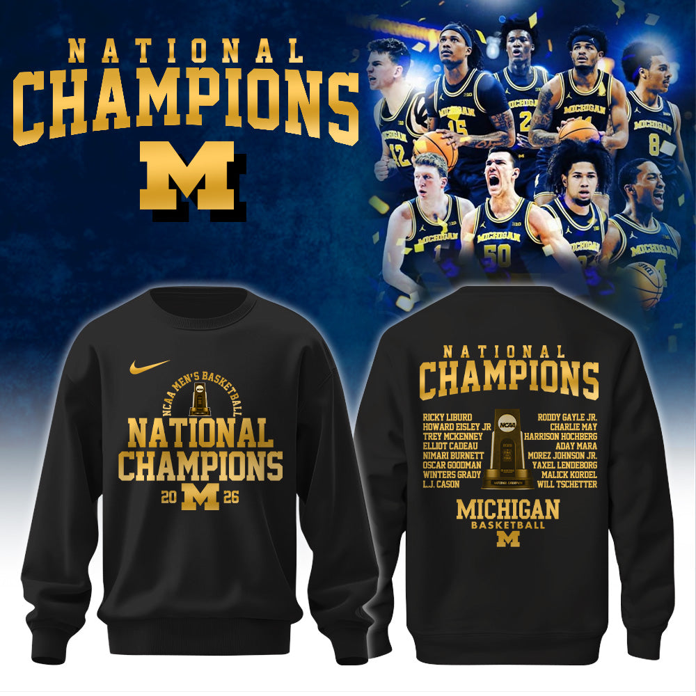 MICH Champions NCAA DI Basketball 2026 Sweatshirt Limited Edition