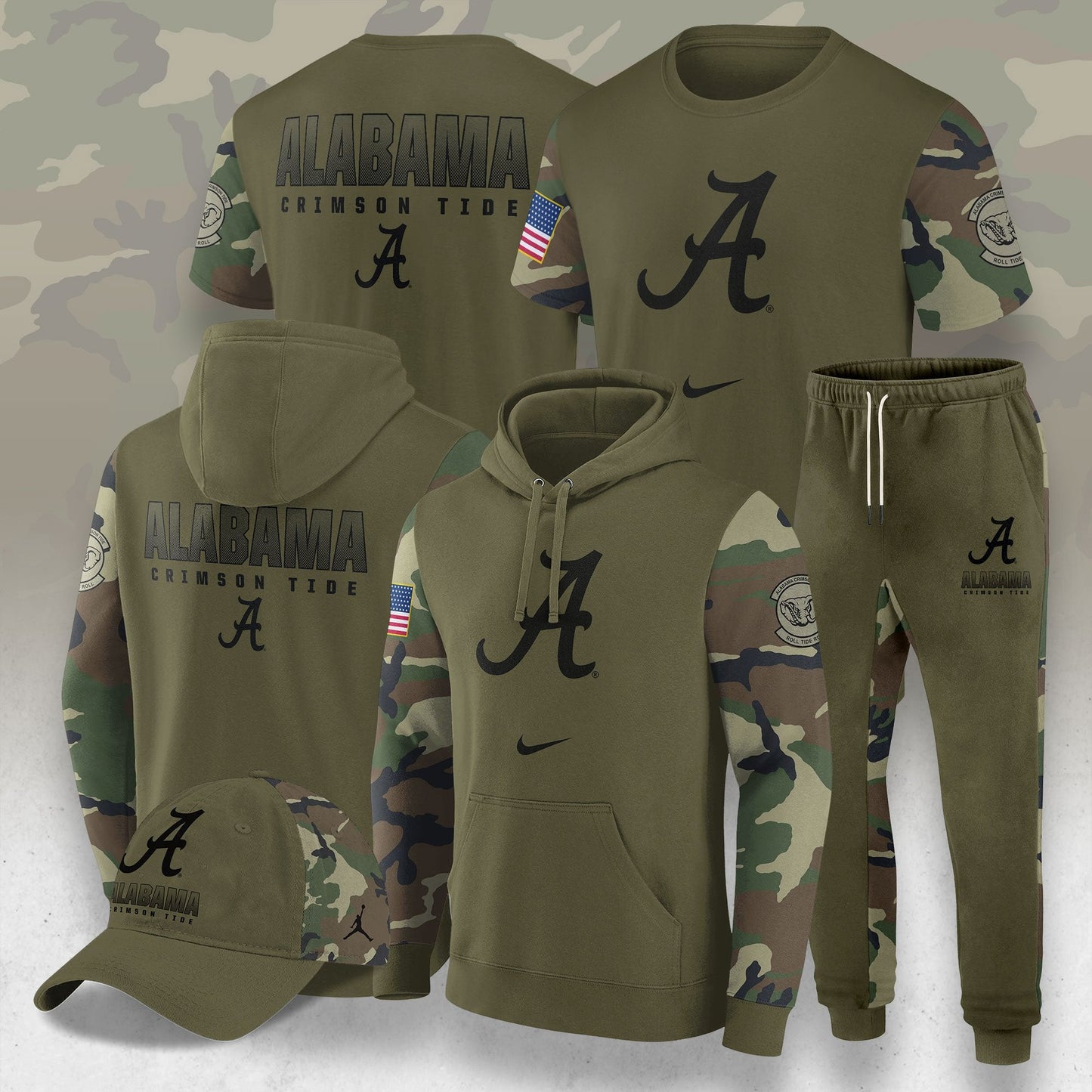Alabama Crimson Tide Military Appreciation 2025 Special Hoodie