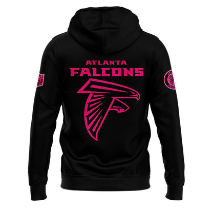 Men's Black Atlanta Falcons 2025 NFL Crucial Catch Club Pullover Hoodie