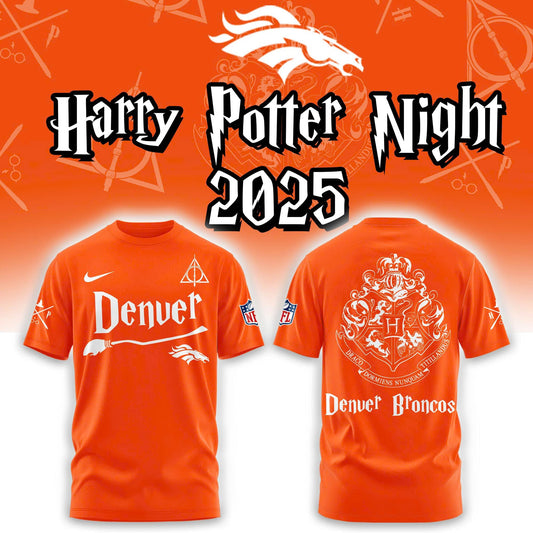 Denver Broncos Harry Potter 2025 Combo Tshirt