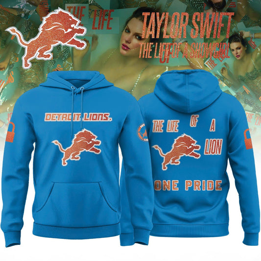 Detroit Lions x Taylor Swift The Life of a Showgirl� Album Limited Editions 2025 Hoodie