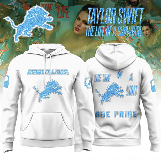 Detroit Lions x Taylor Swift The Life of a Showgirl� Album Limited Editions 2025 Hoodie