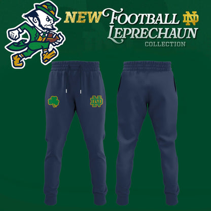 Notre Dame Fighting Irish Football Leprechaun Limited Editions 2025 Hoodie Navy