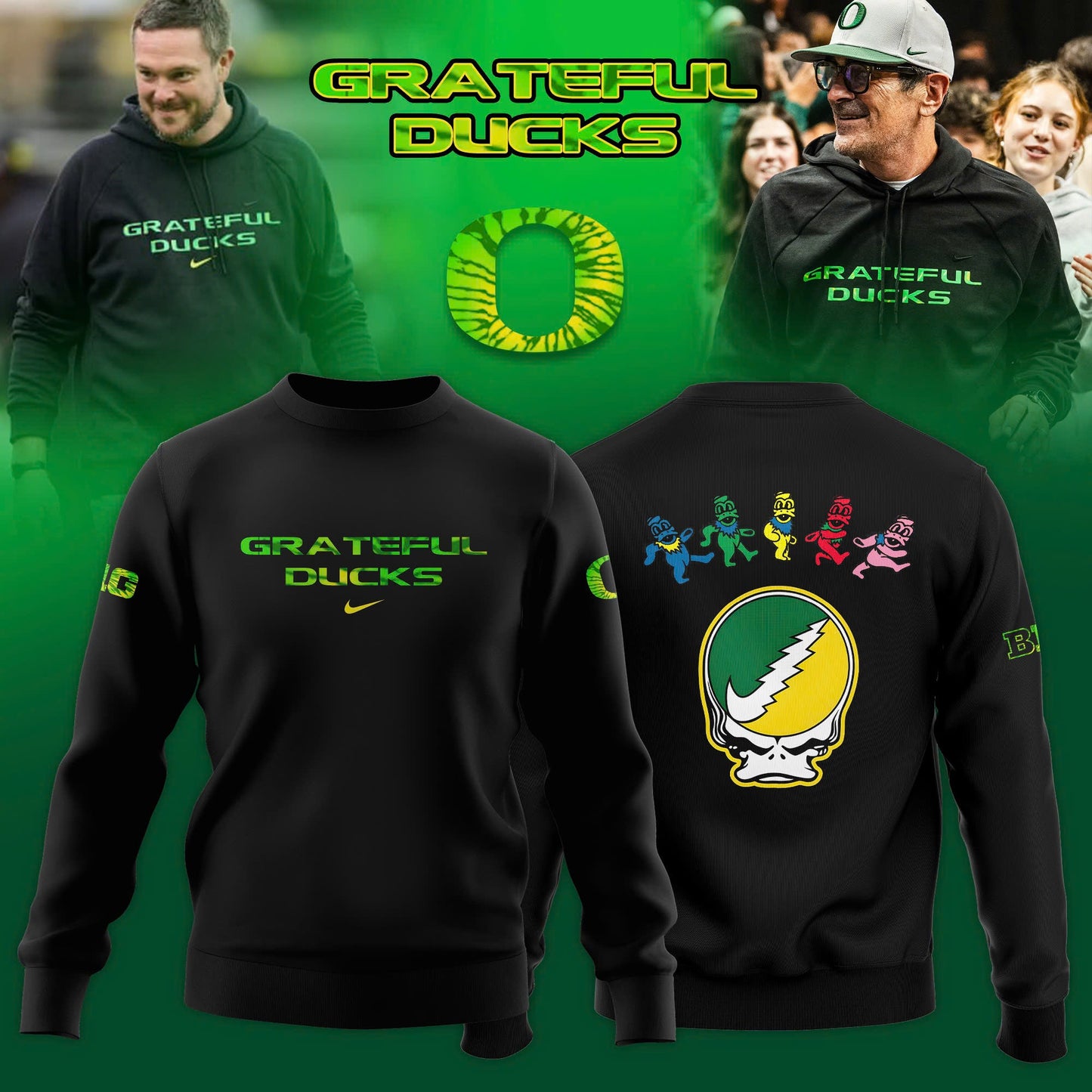 Oregon Ducks x Grateful Dead Special Edition Sweatshirt
