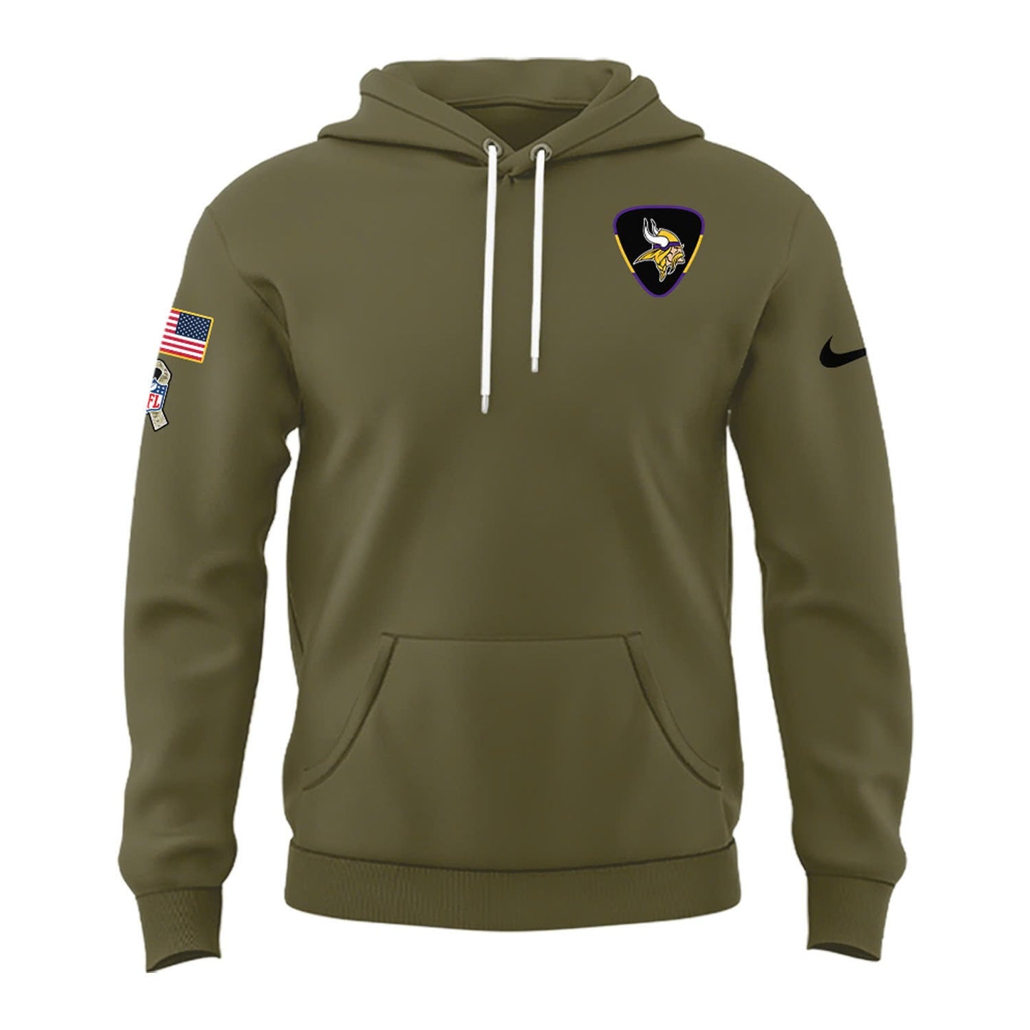 Special 2025 Salute To Service Minnesota Vikings Combo Hoodie