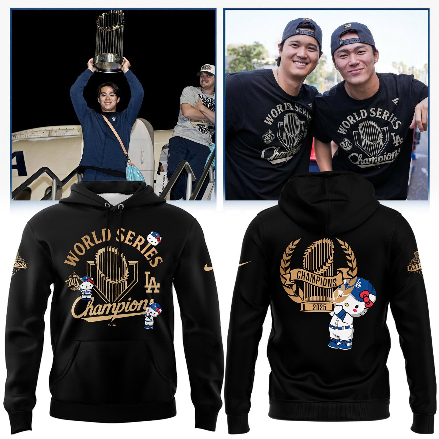 LA Dodgers – 2025 World Series Champions Limited Edition Combo Hoodie