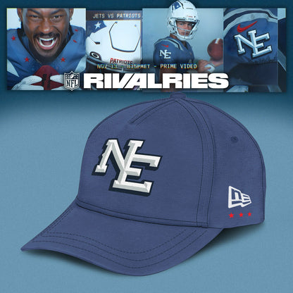 New England Patriots 2025 Rivalries Nor’Easter Storm Blue Hoodie