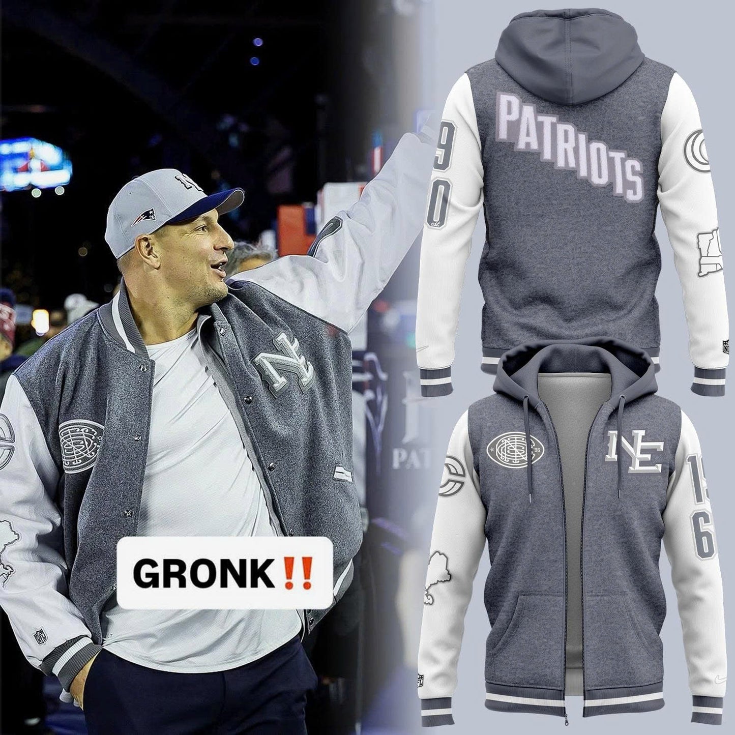 Limited Edition New England Patriots Nike Rivalries ZipHoodie 2025