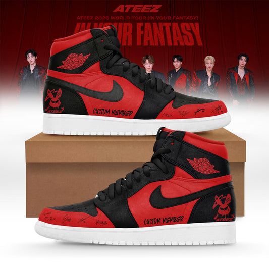 Ateez – In Your Fantasy World Tour 2026 Limited Edition Custom AJ1 Sneakers