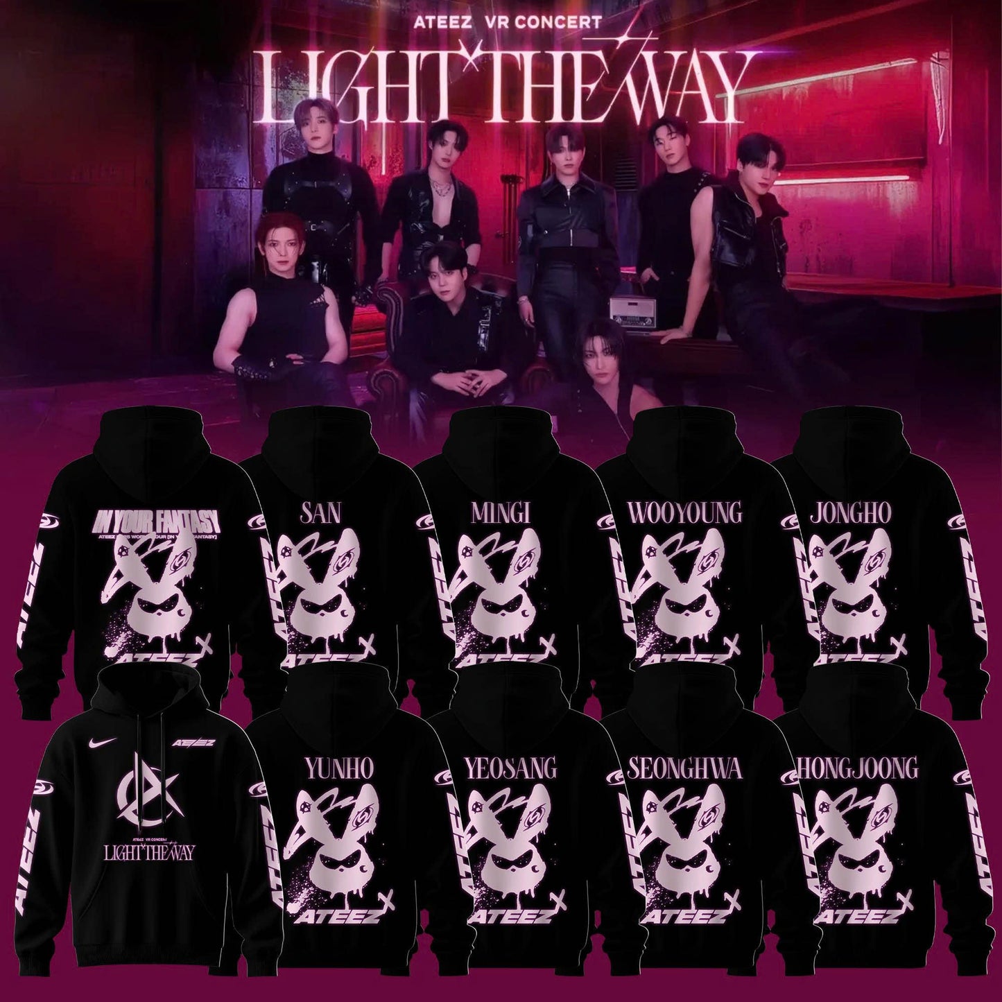 Ateez VR Concert Light The Way – Limited Hoodie