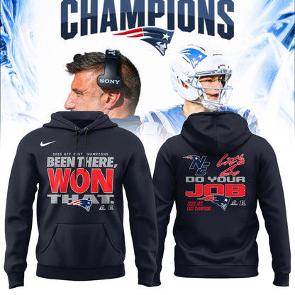 New England Patriots 2025 AFC East Champions Hoodie Limited Edition
