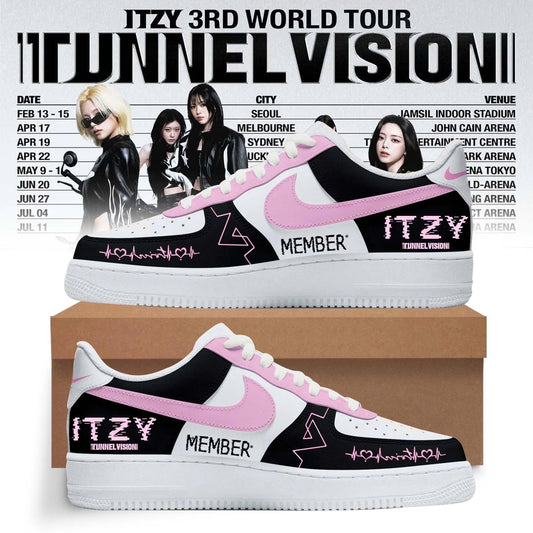 Air Force 1 ITZY 3RD WORLD TOUR TUNNEL VISION (Custom Name/Member)