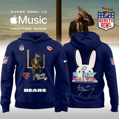 Chicago Bears x Bad Bunny Super Bowl LX The Halftime Show Special Edition Hoodie