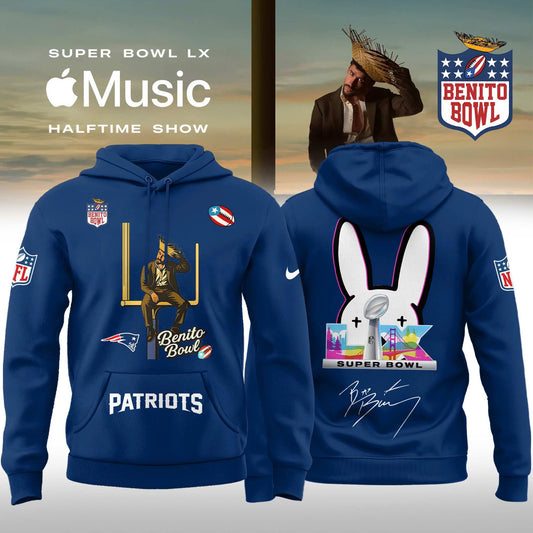 New England Patriots x Bad Bunny Super Bowl LX The Halftime Show Special Edition Hoodie