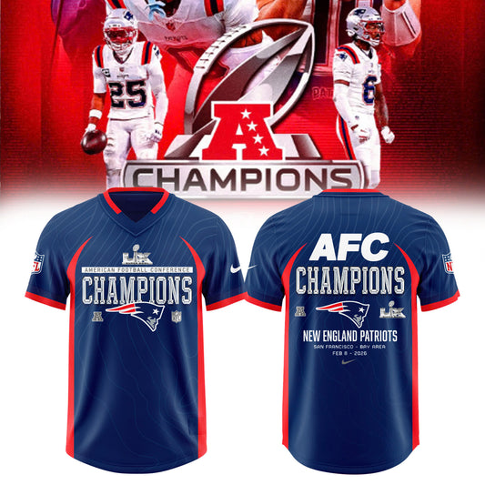 🏆 NEW ENGLAND PATRIOTS — 2025 AFC CHAMPIONS Jersey
