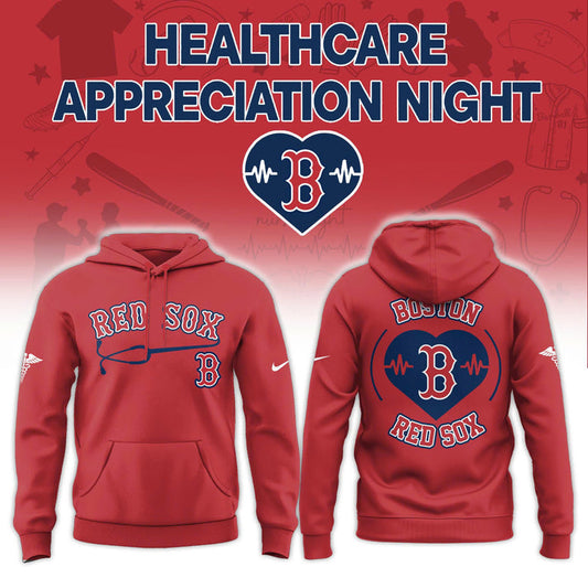2026 Boston Red Sox Healthcare Appreciation Night Limited Edition HoodieJ ogger And Cap Red Outfit
