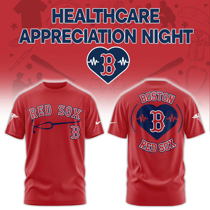 2026 Boston Red Sox Healthcare Appreciation Night Limited Edition T-Shirt Jogger And Cap Outfit Red