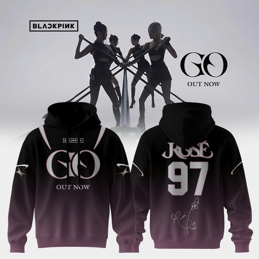 BLACKPINK ‘GO’ OUT NOW – Hoodie ( Rose )