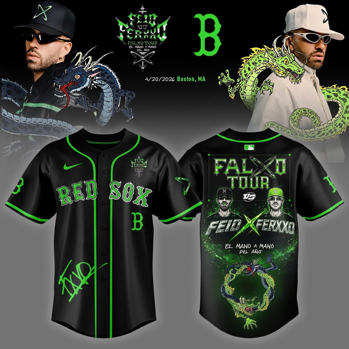 Boston Red Sox x FEID “Falxo Tour 2026” Limited Edition Jersey