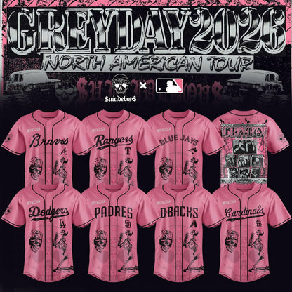 All Team MLB X $uicideboy$ Greyday 2026 – North American Tour Jersey