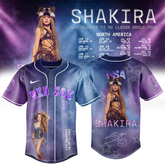 Boston Red Sox x Las Mujeres Ya No Lloran World Tour 2026 Edition Jersey