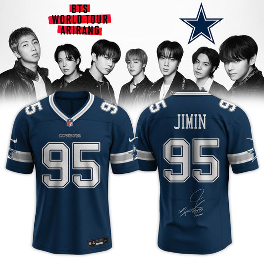 Dallas Cowboys x JIMIN 95 BTS World Tour 2026 Limited Edition Jersey