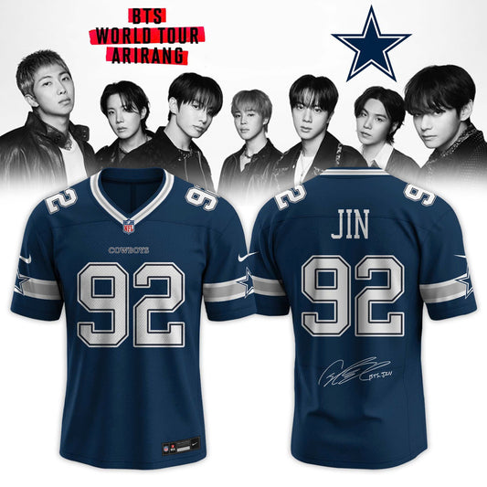 Dallas Cowboys x JIN 92 BTS World Tour 2026 Limited Edition Jersey